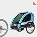 Remolque de bici para niños con kit de footing, color: amarillo/negro 502-03