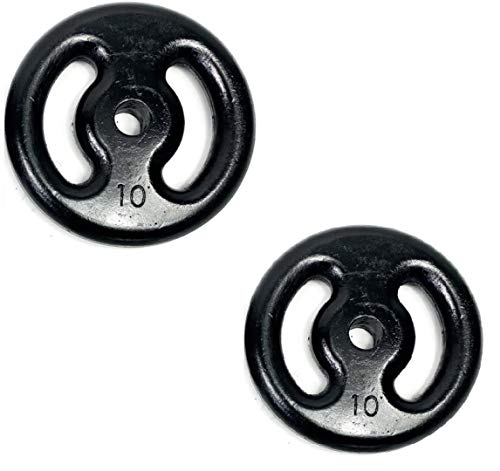 Anilhas Academia 2x10kg P/Barras E Halteres Musculação