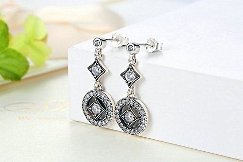 Pendientes de plata de ley 925 con gota AAA de brillo sofisticado para novias 2
