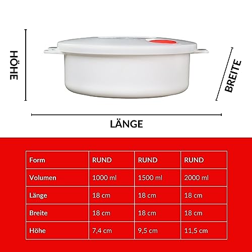 Mikrowellengeschirr Plentyfy Meal Prep Box – BPA-freie Aufbewahrungsdose mit Deckel