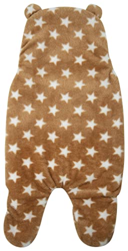 Image of New Born Multi-Purpose Baby Boy's and Baby Girl's Blanket and Sleeping Bag (Brown Star, 0-6 Months)