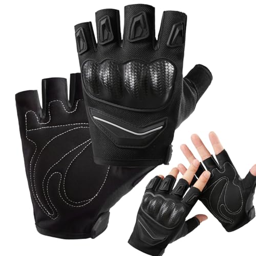 Evember Guantes Moto Verano, Guantes Ciclismo Verano, Resistencia Al Impacto, Deportivos Protectores Y Transpirables Hombres Y Mujeres, Palma Antideslizante Motocicletas, Escalada