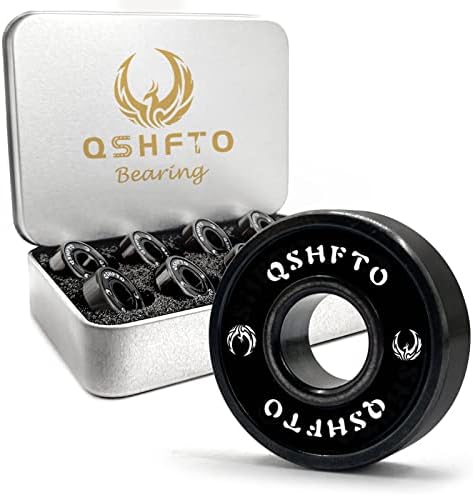 8 Pack 608RS Skateboard Longboards Bearing Set ABEC 11 Fast Speed Bearings for Scooters, Skateboards, Inline Skates (8x22x7mm)