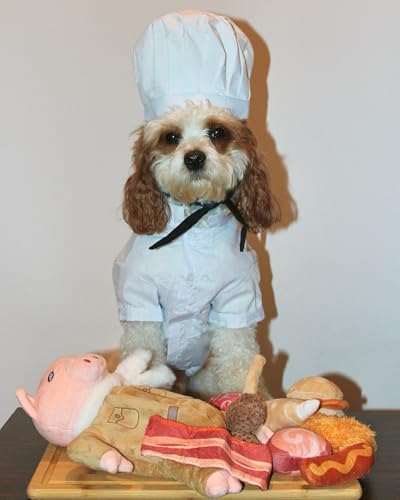Nocciola 9-in-1 Quieschendes Hundespielzeug mit Knister, Lustiges Schwein Spielzeug für Hunde, Unzerstörbares Hunde Kuscheltier, Interaktives Kauspielzeug für Welpen, Kleine, Mittel, Große Hunde