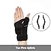 BraceUP Thumb Spica Splint Brace Right Left Hand Women and Men, CMC with Thumb Support, for Arthritis, Tendonitis, Carpal Tunnel Pain Relief and Thumb Sprain (Black)