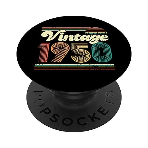 Regalo de 70 cumpleaños para hombres y mujeres, vintage, 1950 PopSockets PopGrip Intercambiable