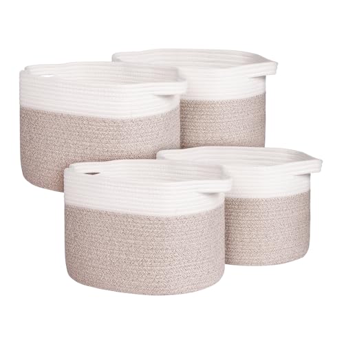 Univivi Woven Baskets for Storage, Decorative Cube Storage Bin for Organizing, 15