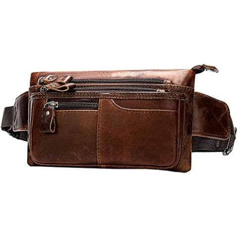 Xieben Vintage Fanny Pack de Cuero Cover