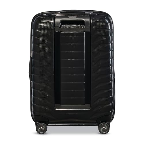Image of Samsonite Proxis Global Carry-On Hardside Luggage with Dual Spinner Wheels, Airline Approved - Innovative Roxkin Lightweight Shell With Ultimate Durability- TSA Lock, Telescopic Handle - Black