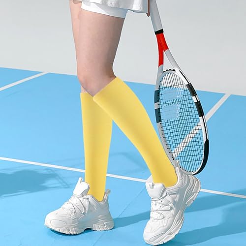 Image of Knee High Socks for Women, Long Tall Knee Tube Socks