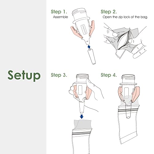Image of Maymom 3rd Generation Narrow Neck Breastmilk Storage Bag Adapters Compatible with Medela Pumps (All), Selected Ameda Pumps to be Compatible with Lansinoh and Nuk Breastmilk Storage Bags