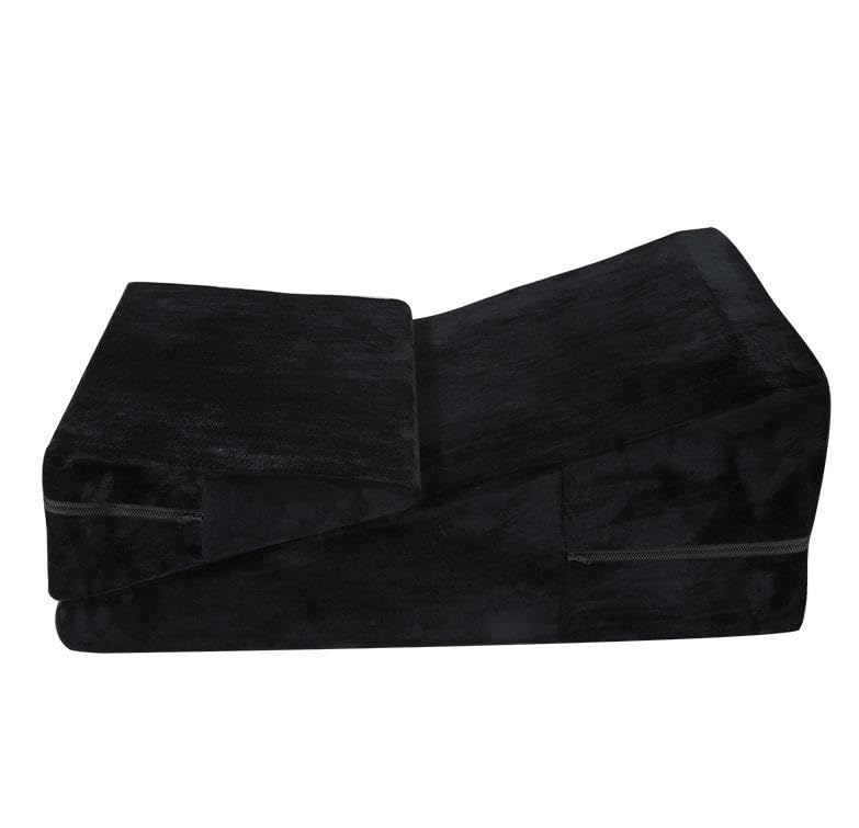Wedge Ramp Love - Set di cuscini per coppie, colore: nero