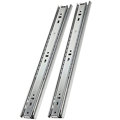 🔥 Flash Sale AOLISHENG Full Extension Drawer Slides 12 Inch 10 Pair Less Noise Ball Bearing Side Mount Cabinet Steel Slider Rails Runners Glides Guides Track 100 LB Load Capacity White