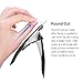 AIRSEE Professional Adjustable Stainless Steel Acrylic Nail Clippers False Nail Cutters for Artificial Acrylic Nails Fake Nail Tips, Rustproof Manicure Pedicure Tool for Salon Home Nail Art - Black