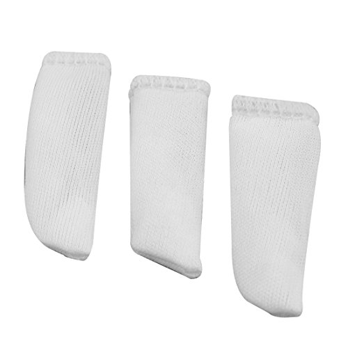 MARKELL 100 x 2 de Larga Protección Antiestática de Dedo Dedos de Tela Blanco