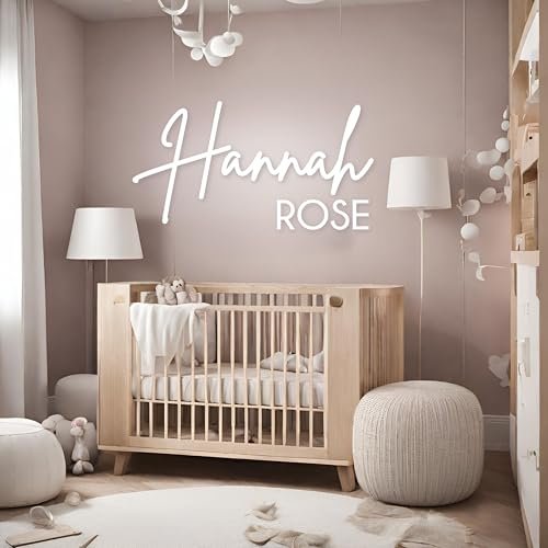 image for Yippee Daisy Baby Boy Decor for Nursery - Personalized Wood Name Sign 