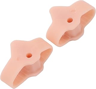 Silicone Toe Separator, 2-Pack Big Toe Spacers Gel Spreader Correct Crooked Toes, Bunion Corrector and Bunion Relief, Big Toe Alignment, Realign Crooked Toes(color)
