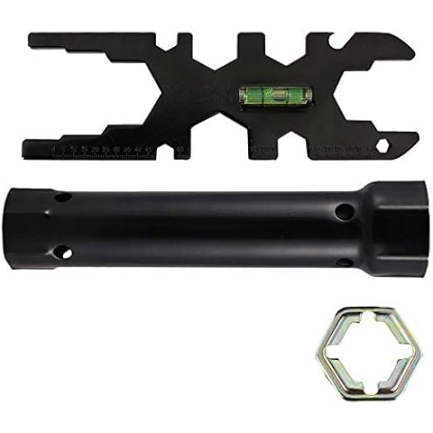 Lesai Multifunctional Plumbing Tools Tap Backnut Spanner Basin Wrench for Toilet Bowl Sink Faucet Bathroom Kitchen Plumbing,Plumbers Cover