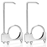 2er-Pack Universal-Auspuffschelle mit Aufhänger, 3-Zoll-Auspuffsystem-Aufhänger passend für 6,35-7,62cm Auspuffrohre, verstellbares Auspuffrohr-Aufhängewerkzeug für die meisten PKWs und LKWs