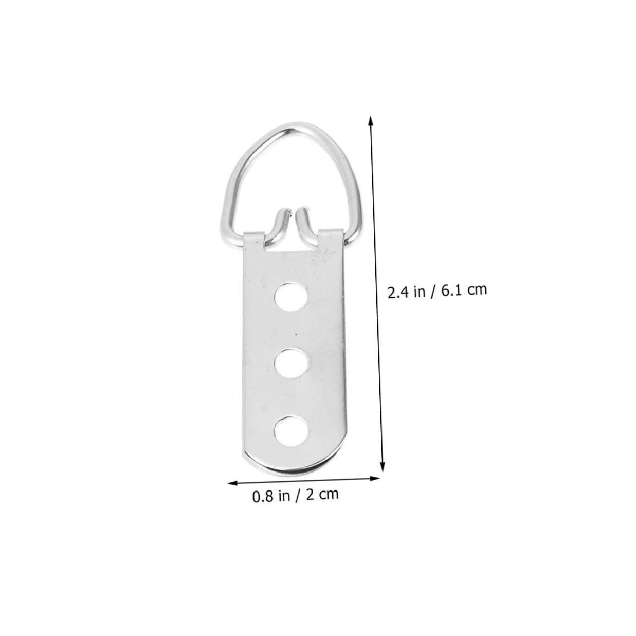 150 Piezas Ganchos Metálicos para Colgar Cuadros con Triple Orificio Soporte Extrafuerte para Marcos de Fotos Gancho Resistente para Pared de Plata