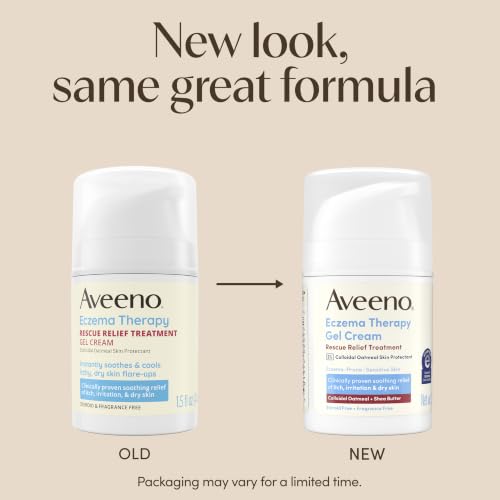 Aveeno Eczema Therapy Rescue Relief Treatment Gel Cream, 1.5 oz - image 2