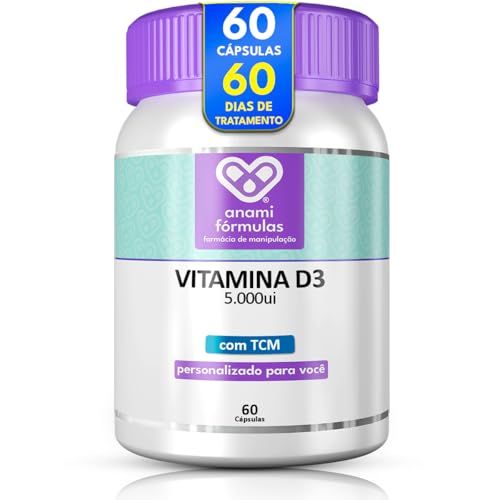 Vitamina D3 Colecalciferol 5.000ui Com Tcm - 60 Cápsulas