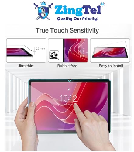 Image of Screen Guard Designed For Amazon Fire HD 10 /Fire HD 10 Plus /HD 10 Kids /HD 10 Kids Pro (2023 /2021) 10.1 Inch Nano Fiber Tempered Glass Screen Protector Flexible, HammerProof & Shatterproof