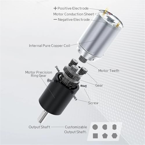 Moteur miniature 24V à réducteur planétaire avec régulation vitesse 240RPM - 6