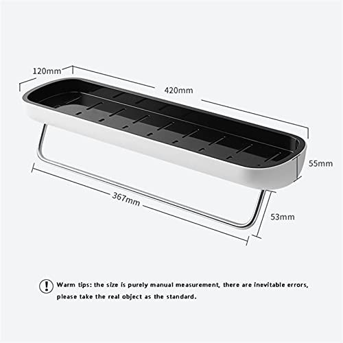 Geen Punch Bad Planken, Badkamer Plank Douche Caddy Organizer Wall Mount Shampoo Rack Keuken Opslag Badkamer Accessoires… - Image 5