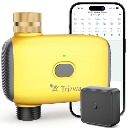 TRJZWA Temporizador De Riego WiFi con Entrada de Latón
