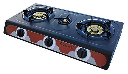 Tecatel  Cocina de gas uso exterior serie ATLAS GE03 NEGRA