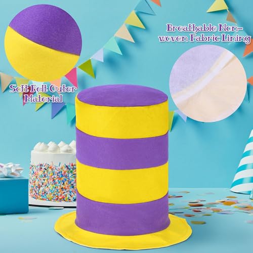 Chapeaux en feutre rayé pour coordonner les invités d'un anniversaire - 4