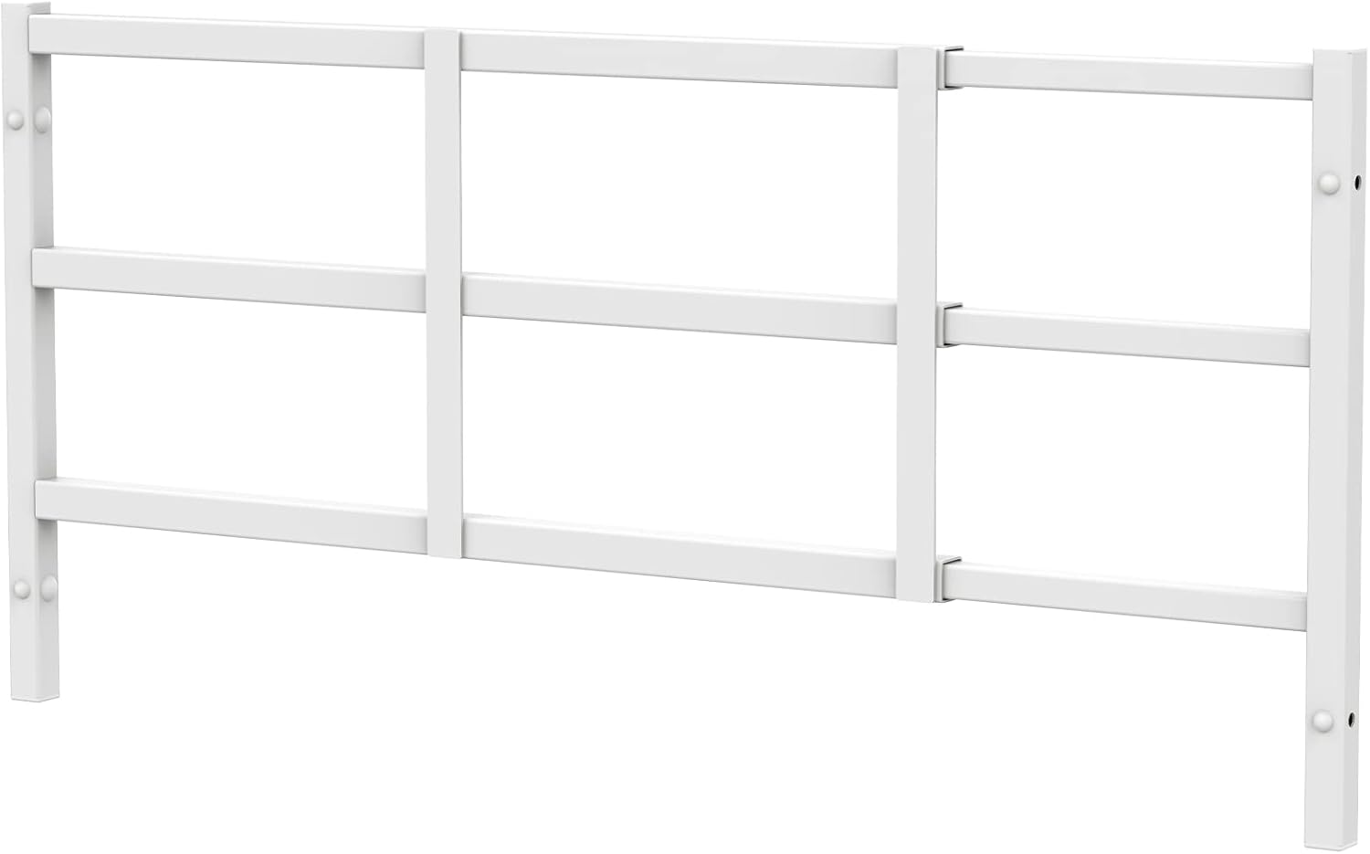 Fixed Window Safety Guard 14”x 38” Adjustable Width Prevents Accidental Falls, Non-Egress, Tamper Resistant Screws Included, White, Single Pack 14x38 inches