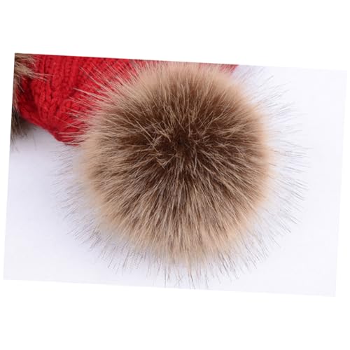 Knitted Hat for Warm Earflap Beanie with Fluffy Balls for Years Unisex Stylish Design Black for Outdoor Activities4