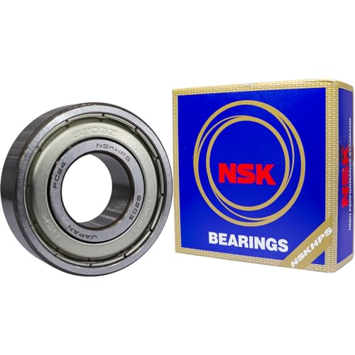 2PACK NSK 6203-ZZ Double Metal Seal Bearings 17X40X12MM Made in Japan Deep Groove Ball Bearings