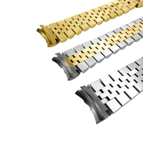 Bracelet Montre Métal Style Jubilee Argent Or Bicolore Finition Luxe - 3