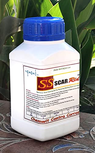 Image of SS Scar Rid 0707 - Pickling Passivation Gel Paste for Stains on Stainless Steel - Remove Black Welding Stains Welding Marks from Stainless Steel and Tiles - With Rust Protection.