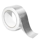 Tingheng 3 Inch x 65 Feet Aluminum Foil Tape, Heavy Duty Fiberglass Duct Tape for HVAC & Dryer Vent Repair, Heat Resistant for Metal, Auto Exhaust, DIY Projects
