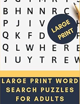 Paperback Large Print Word Search for Adults (Word Find Puzzles) Book