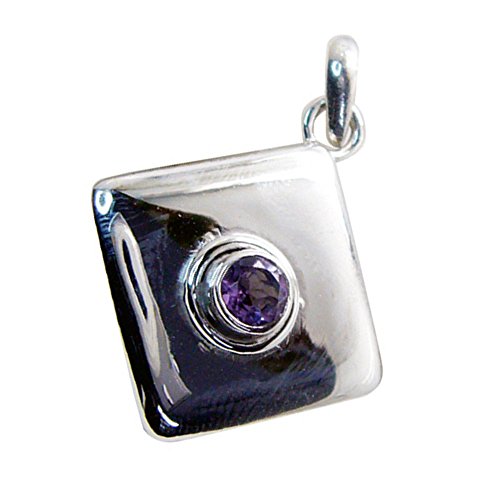 Pendentif Argent et Améthyste Réelle pour Femme
