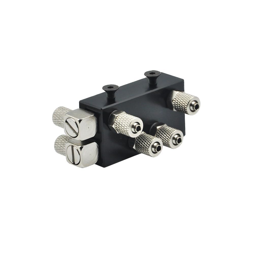 1-calowy, dwuwyjściowy dystrybutor oleju hydraulicznego Zintegrowany trójkanałowy do części ramienia koparki metalowej 1/14 RC(Silver)