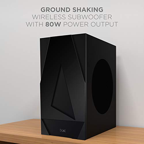 Image of boAt AAVANTE Bar 2050 160W 2.1 Channel Bluetooth Soundbar Signature Sound, Wireless Subwoofer, Multiple Connectivity Modes, Entertainment Modes(Premium Black)