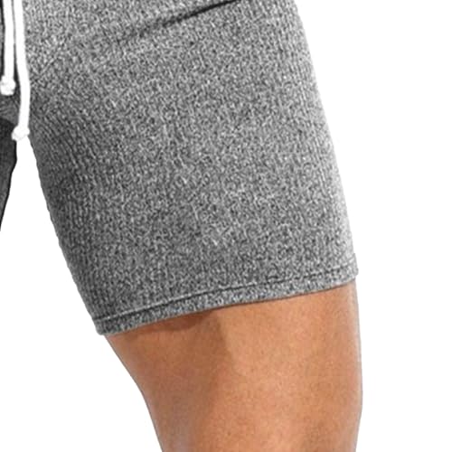 Shorts deportivos básicos para hombre con cintura elástica miniatura 3