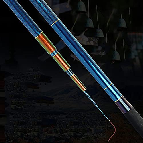 XMSIA Angeln 4,8m ultraleichte und super Harte Angelrute Handstange Angelrute im Freien Angelrute drehbar Angelliebhaber… – Bild 3