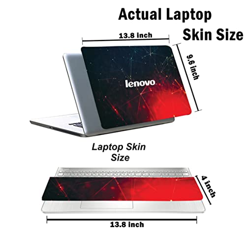Image of Pattern L1 Top+Wrist Pad Vinyl Laptop Skin /Sticker /Cover for 14 Inches Laptops Laminated-Removable-HD Quality Compatible for Lenovo.(13.8x9.6 Inches)
