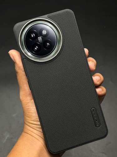 Image of NIUKIN Super Frosted Shield Pro Soft Mobile Back Case for Xiaomi Mi 14 Civi 5G| Camera Ring | Shockproof Scratchproof Cover | Black