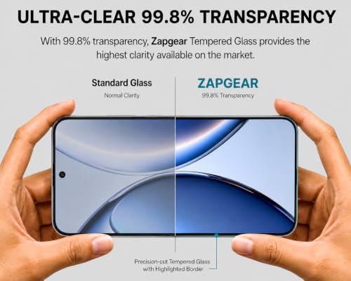 Image of Tempered Glass for Redmi Turbo 5 Screen Protector (6.59 inch) | 9H Hardness | Edge-to-Edge | HD Clear | Bubble-Free | Scratch Resistant | Oleophobic Coating | Case Friendly