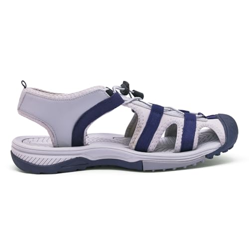 Image of YOHO Men Sports Sandals TrailEazy | Thick EVA Molded Sole for Shock Absorption, Adjustable Laces, Comfortable & Lightweight Floaters | Outdoor Casual Wear Footwear