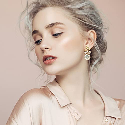 18k Gold Baroque White Big Pearl Drop Earrings For Women Handmade Trendy Comfy Real Freshwater Pearls Aesthetic Life Tree Dangle Earrings Engaged Wedding Bridesmaid Hanging Jewelry4