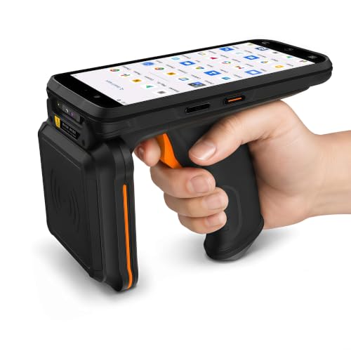 Rayoungtek Android Barcode Scanner UHF RFID Reader Android 12 4+64GB Built-in Zebra SE4710 Scanner Impinj E710 RFID Tag Reader 4G Wireless Mobile Computer